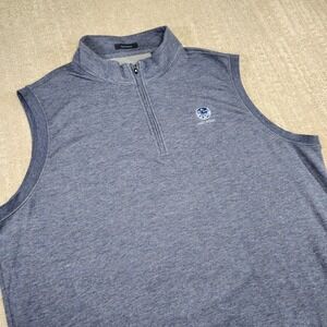 Turtleson Sweater Vest Men XL Golf Blue Haig Point Stretch‎ Luxury Performance